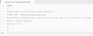 Rock Coconut Google Analytics
