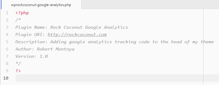 Rock Coconut Google Analytics