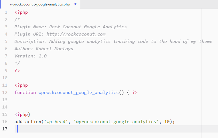 Rock Coconut Google Analytics